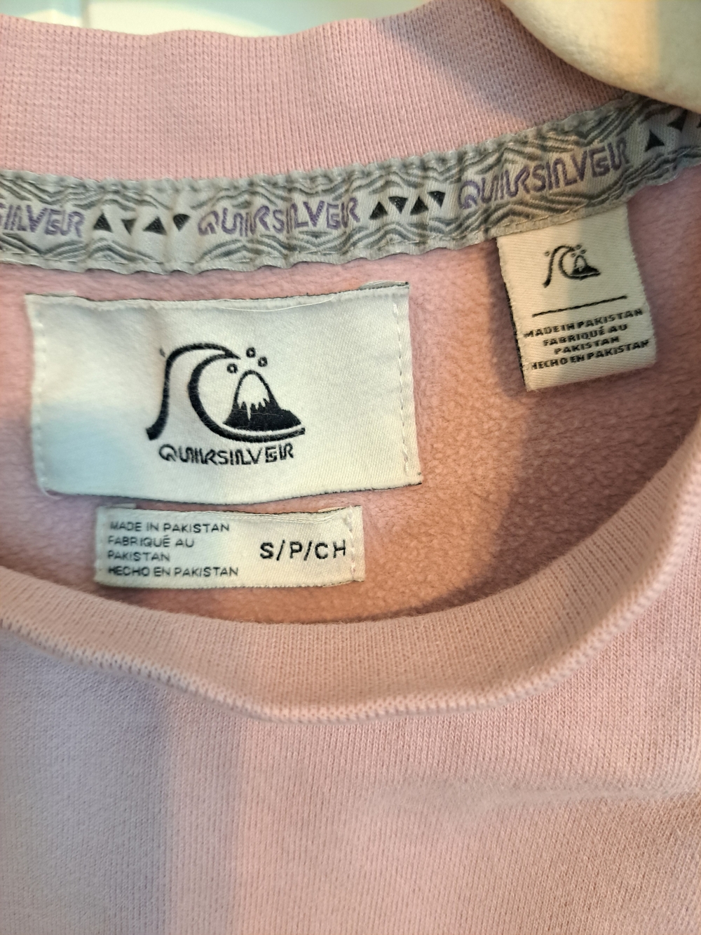 100% Cotton Vintage Pastel Colorblock Crewneck Pullover Sweatshirt S - Picture 2 of 12